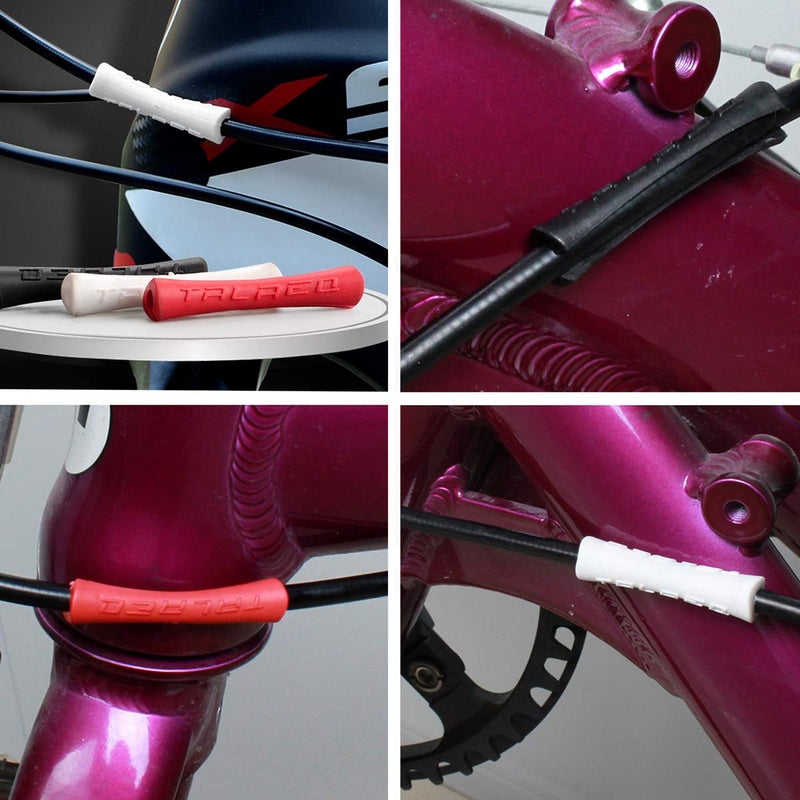 Farbetter Bicycle Frame Protection Bike Protector Rubber Sleeve for Shifter Brake Cable 3 Colors, 4pcs/ Color, 12pcs/ Bag - Image 5